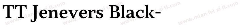 TT Jenevers Black字体转换